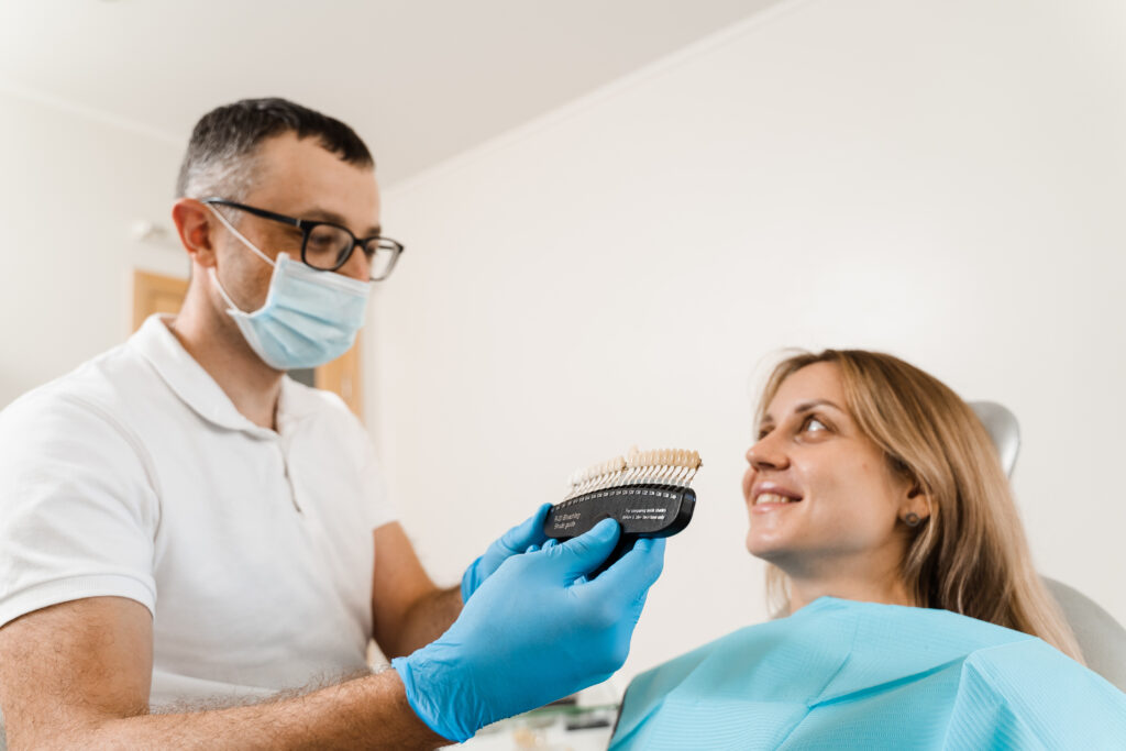 Porcelain veneers fixing chipped teeth before and after results at a dentist in Killeen TX